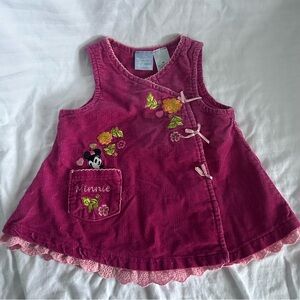 Minnie Mouse Corduroy Pink Dress | 6 month